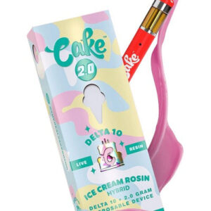 Ice Cream Rosin - Cake Delta 10 Live Resin Disposable Vape 2G