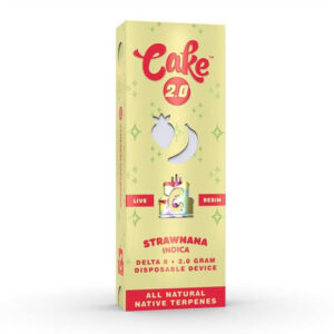 Strawnana - CAKE Delta 8 Live Resin Disposable Vape 2G