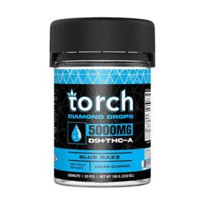Blue Razz - Torch Diamond Drops Blend Gummies 5000MG